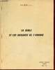 La Bible et les origines de l'homme - Semaine biblique Rodez mai 1961.. Bony Paul p.s.s.