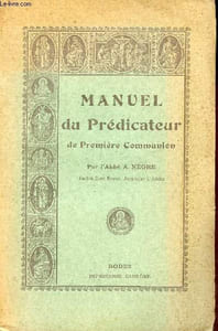 Manuel du prédicateur de première communion.