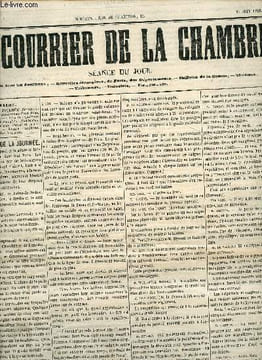 Le courrier de la chambre numéro du samedi 24 juin 1848 - Evénements de la journée : Barricades St-Deniz et St-Martin, fusillade du Petit-Pont, la ...