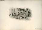 Marché de Biskra - Une photogravure en monochrome extraite de la revue mensuelle L'Algérie artistique et pittoresque (vers 1890).. Collectif