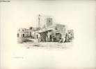 Faubourg Bab-Menara - Tunis - Une photogravure en monochrome extraite de la revue mensuelle 'Algérie artistique et pittoresque (vers 1890).. Collectif