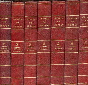 Oeuvres complètes de Buffon enrichies d'une vue générale des progrès de plusieurs branches des sciences naturelles et mises en ordre par M.le Comte de Lacepède - En 25 tomes - Tomes 1 à 25.