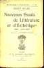 Nouveaux essais de littérature et d'esthétique 1886 - juin 1887 - Collection Bibliothèque Cosmopolite n°64.. Wilde Oscar
