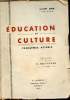 Education et culture - Problèmes actuels.. Ehm Albert