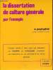 La dissertation de culture générale par l'exemple.. M.Joseph-Gabriel