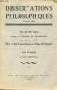 Dissertations philosophiques - Troisième série - Plus de 300 sujets donnés à l'examen du baccalauréat en 1946 et 1947 plus de 100 dissertations ou ...