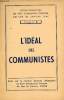 L'idéal des communistes - L'école élémentaire du parti communiste français édition de janvier 1947 cours n°2.. Collectif