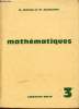 Mathématiques classe de 3e - Programme unifié arrêté du 26 octobre 1964.. M.Monge & M.Guinchan