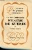 La vie chrétienne d'Eugénie de Guérin - Collection le roman des grandes existences n°13 - Exemplaire n°412 sur papier pur fil lafuma. Giraud Victor