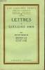 Lettres à quelques amis - Collection les cahiers verts n°62 - Exemplaire n°2815 sur papier vergé bouffant.. Franck Henri