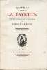 Oeuvres de Madame de La Fayette publiées d'après les textes originaux - Tome premier - Exemplaire n°439 sur vergé à la forme des papeteries d'arches.. ...