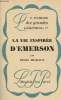 La vie inspirée d'Emerson - Collection le roman des grandes existences n°30.. Michaud Régis