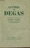Lettres de Degas - Collection les cahiers verts n°7 - Exemplaire alfa n°856.. Degas