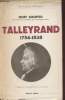 Talleyrand 1754-1838 - Collection Bibliothèque Historique.. Cooper Duff