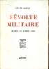 Révolte militaire Alger 22 avril 1961.. Azeau Henri