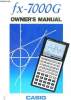 Fx-7000G owner's manual Casio.. Collectif