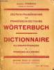 Deutsch-Französisches und französisch-deutsches wörterbuch - Dictionnaire allemand-français et français-allemand.. Pfrimmer Albert