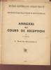 Ecole supérieure d'électricité - Division radioélectricité et electronique - Annexes au cours de réception - II. Etude des discriminateurs.. P.David