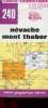 Une carte en couleur : Névache Mont Thabor - Carte touristique 1:25 000 - n°240 - carte d'environ 90 x 120 cm.. Collectif