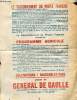 Une petite affiche de propagande : Le rassemblement du peuple français propose un programme agricole - Cultivateurs ! rassemblez-vous autour du ...