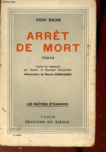 Arrêt de mort - Roman - Collection les maîtres étrangers.