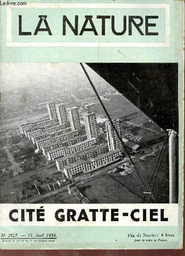 La nature n°2927 15 avril 1934 - Le centenaire de Jacquard, inventeur du métier à tisser par Jacques Boyer - la grande pluie d'étoiles filantes du 9 ...