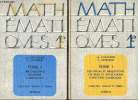 Mathématiques classe de 1e C - En deux tomes - Tomes 1 + 2.. Couturier Marcelle & Mordelet Camille