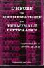 L'heure de mathématique en terminale littéraire terminale A options A1 A2 A 5.. G.Pitel & C.Durant & Ch.Touyarot