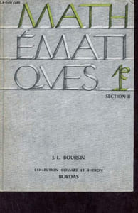 Collection de Mathématiques classe de 1e B.