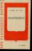 Chatterton drame en trois actes (1835) - Les Classiques Hatier.. De Vigny Alfred