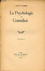 La Psychologie du Comédien - 2e édition.