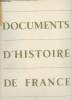 Documents d'histoire de France.. Collectif