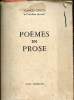 Poèmes en prose - Exemplaire n°1370 sur bouffant blanc des papeteries du marais.. Carco Francis