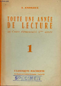 Toute une année de lecture au cours élémentaire 2ème année n°1.
