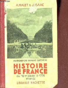 Histoire de France première année - Nouveau cours d'histoire Malet-Isaac.
