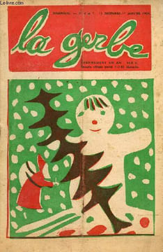 La Gerbe n°6 et 7 15 déc - 1er janv. 1954 - Petite étoile Jacky Brun école Freinet - noël - le mouton de noël - le treffault - le feu de la nuit de ...