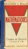 Mathématiques classes de seconde classique A et B enseignement du second degré - Programme du 27 juin 1945.. Maillard Roland & Millet Albert