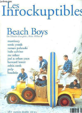 Les Inrockuptibles n°38 été 1992 - Les enfants du désordre Sonic Youth - anglicisme Morrissey - l'empereur et le crabe Italo Calvino - l'América des ...