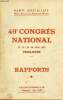 Parti socialiste bulletin intérieur n°90 mai 1957 - 49e congrès national 27-28-29-30 juin 1957 Toulouse Rapports.. Collectif