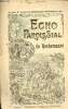 Echo paroissial de Rochemaure n°45 4e année septembre 1912 - Calendrier liturgique de septembre - le denier du culte - consécration à Saint Laurent - ...