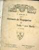 Almanach du Propagateur des trois Ave Maria - 10e année 1916.. Collectif