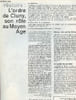 L'ordre de Cluny son r&ocirc;le au Moyen &acirc;ge - Histoire textes et documents pour la classe n&deg;7 7 d&eacute;cembre 1967 .. Collectif