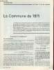 La Commune de 1871 - Histoire documents pour la classe n°188 17-3-66.. Collectif