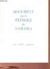 Document sur le p&eacute;trole du Sahara.. Labarthe Andr&eacute;