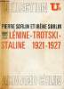 Lénine - Trotski - Staline 1921-1927 - Collection U2 n°186.. Sorlin Pierre & Sorlin Irène