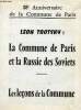 88e anniversaire de la Commune de Paris - Leon Trotsky : La Commune de Paris et la Russie des Soviets - Les leçons de la commune.. Trotsky Léon