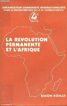 La révolution permanente et l'Afrique.. Komaf Simon