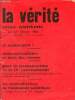 La vérité revue trotskyste n°532 janvier février 1966 - Et maintenant ? - internationalisme et lutte des classes - pour la reconstruction de la IVe ...