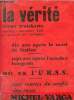 La vérité revue trotskyste n°525-526 octobre-novembre 1963 - Dix ans après la mort de Staline - sept ans après l'octobre hongrois - où va l'URSS - aux ...