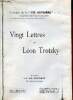 Vingt lettres de Léon Trotzky - Photocopie - Collection de la vie ouvrière 1.. Trotsky Léon